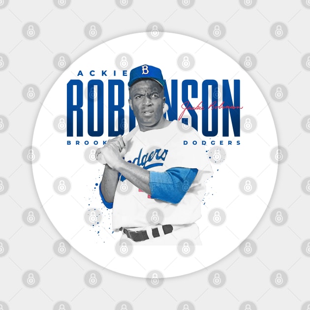 Jackie Robinson Magnet by Juantamad